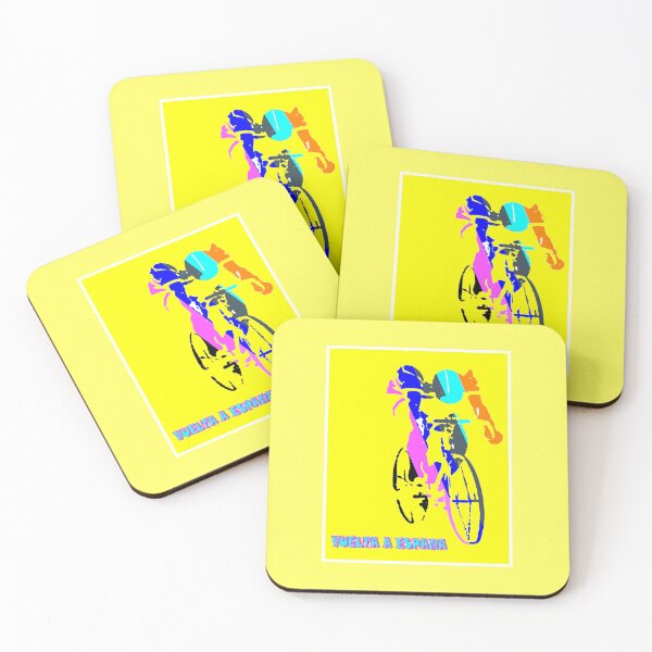 Item preview, VUELTA A ESPANA: Colorful Abstract Psychedelic Bicycle Racing Advertising  Print designed and sold by posterbobs.