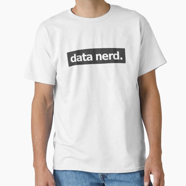 Vista previa del artículo con la obra «Nerd de datos - Gris», diseñado y vendido por munchgifts.