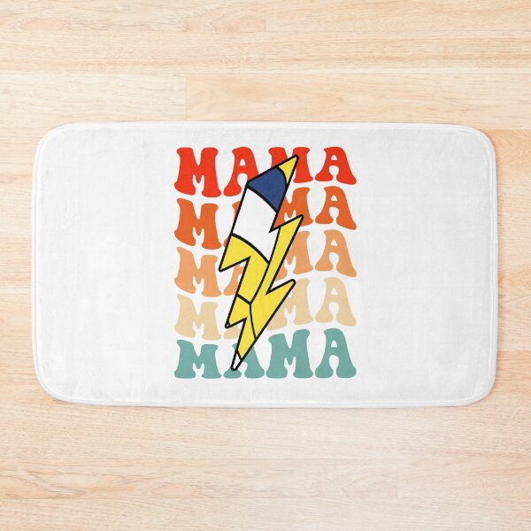 Artikelvorschau, Volleyball Mama Mama Retro Groovy Lightning Bolt Muttertag entworfen und verkauft von Christina-grich.