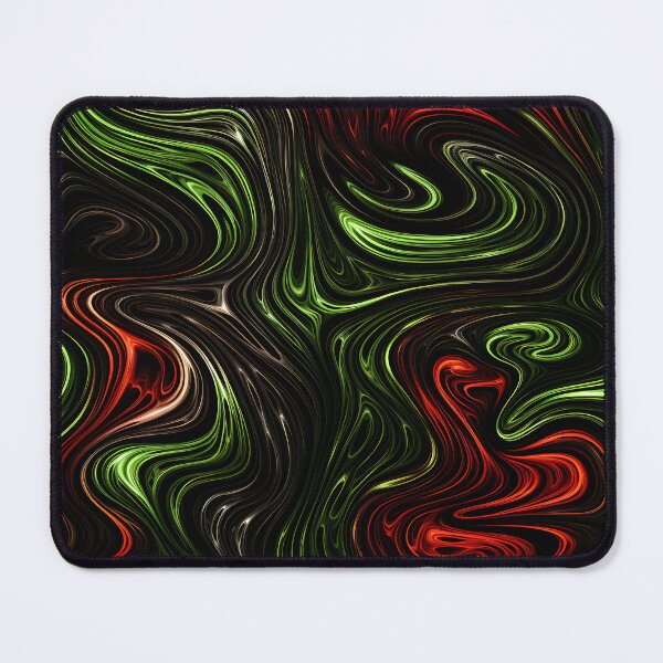 Item preview, Xmaspunk Swirl: Strip-Painted Red, Green, and White Pattern 2 designed and sold by vadimcarazan.