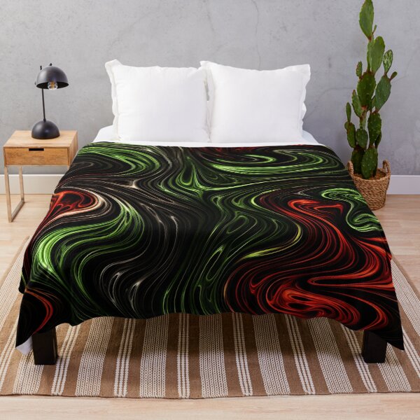 Item preview, Xmaspunk Swirl: Strip-Painted Red, Green, and White Pattern 2 designed and sold by vadimcarazan.