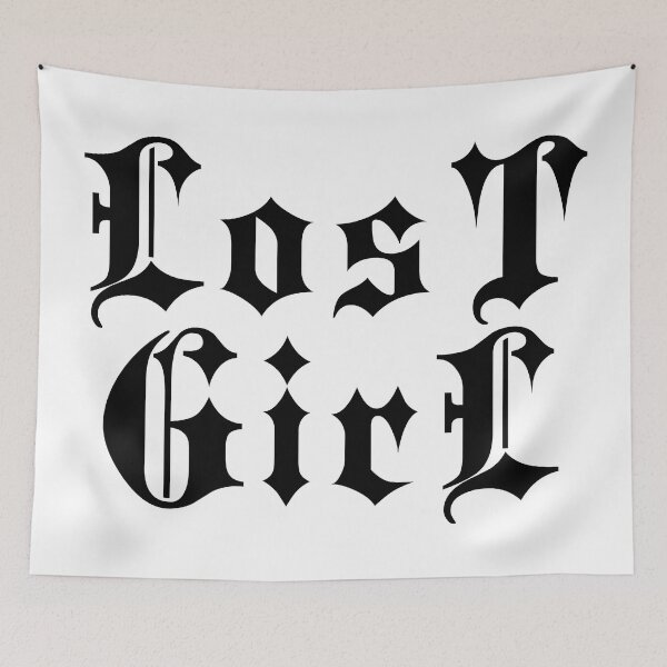 Item preview, Lost Girl | Stylish Goth Typography designed and sold by ProdbyNiECO.