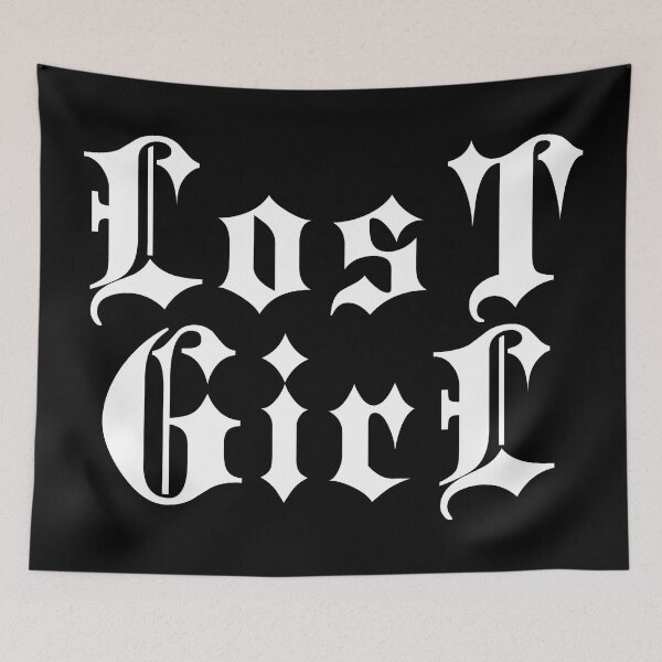 Item preview, Lost Girl | Stylish Goth Typography designed and sold by ProdbyNiECO.