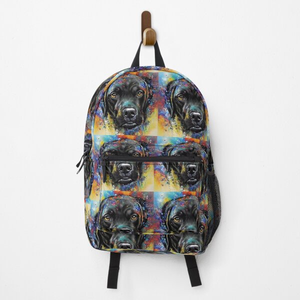 Item preview, Painted Lab Black Labrador Retriever Dog designed and sold by purplesensation.