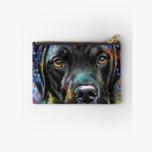 Item preview, Painted Lab Black Labrador Retriever Dog designed and sold by purplesensation.