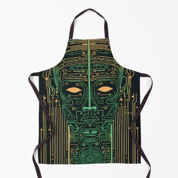 Aperçu de l'œuvre "Ancient Symbols in Modern Tech" créée et vendue par Art-Vortex-fr.