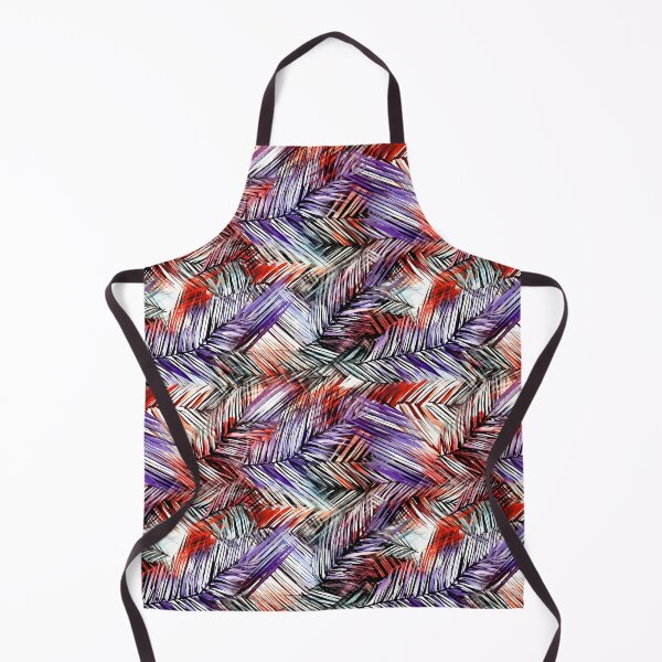 Item preview, Classique Palm Elegance: Pink and Orange Leaf Print with Dansaekhwa Influence designed and sold by vadimcarazan.