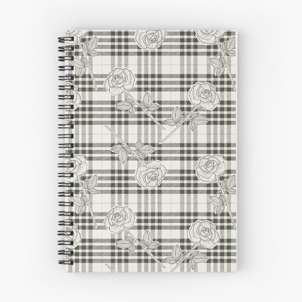 Item preview, Fashionable Roses in black white Tartan designed and sold by Claudia S. Design.