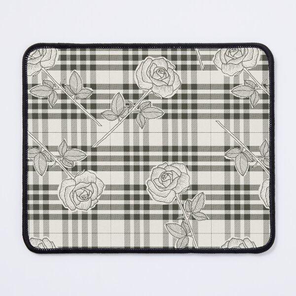 Item preview, Fashionable Roses in black white Tartan designed and sold by Claudia S. Design.