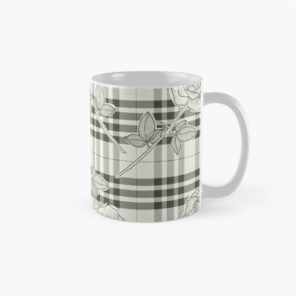 Item preview, Fashionable Roses in black white Tartan designed and sold by Claudia S. Design.