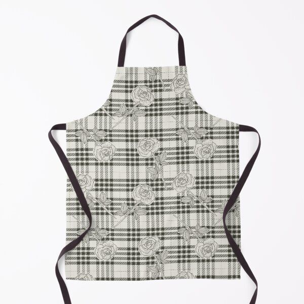 Item preview, Fashionable Roses in black white Tartan designed and sold by Claudia S. Design.