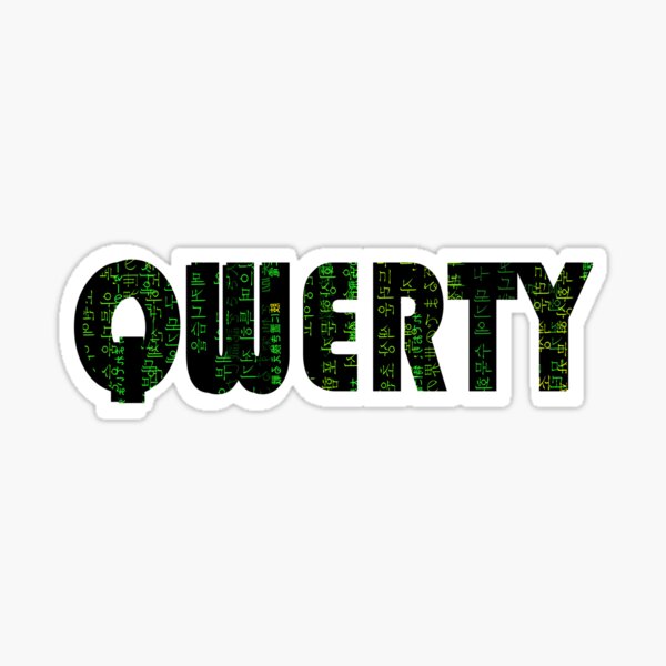 QWERTYUIOPASDFGHJKLZXCVBNM Sticker for Sale by SmithDigital