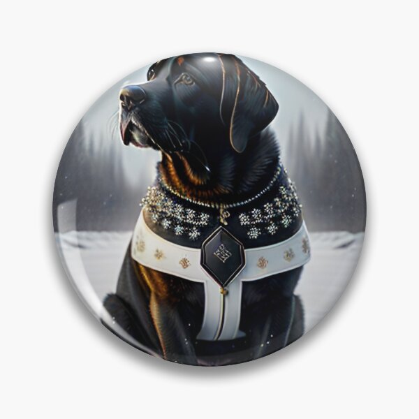 Item preview, Black Labrador Snowy Night designed and sold by purplesensation.