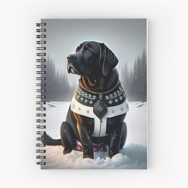 Item preview, Black Labrador Snowy Night designed and sold by purplesensation.