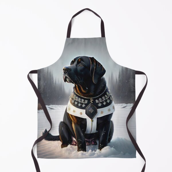 Item preview, Black Labrador Snowy Night designed and sold by purplesensation.