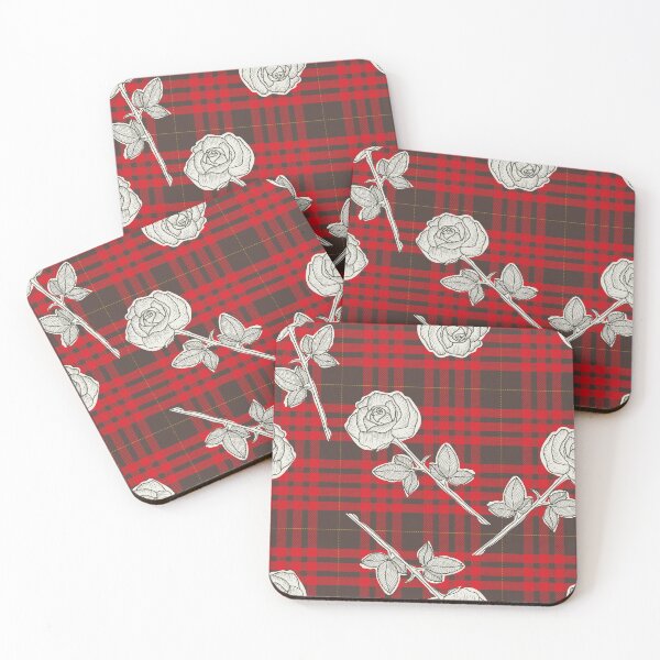 Item preview, Fashionable Roses in RedTartan designed and sold by Claudia S. Design.