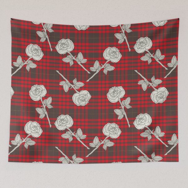Item preview, Fashionable Roses in RedTartan designed and sold by Claudia S. Design.