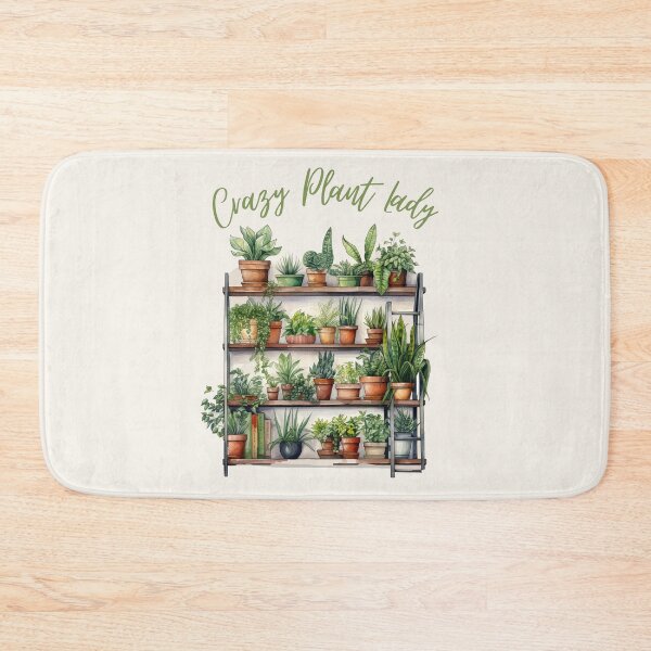 Item preview, Crazy Plant Lady, Urban jungle, Potted plants, Watercolors designed and sold by Katarzyna Dembek.