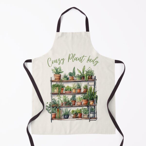 Item preview, Crazy Plant Lady, Urban jungle, Potted plants, Watercolors designed and sold by Katarzyna Dembek.