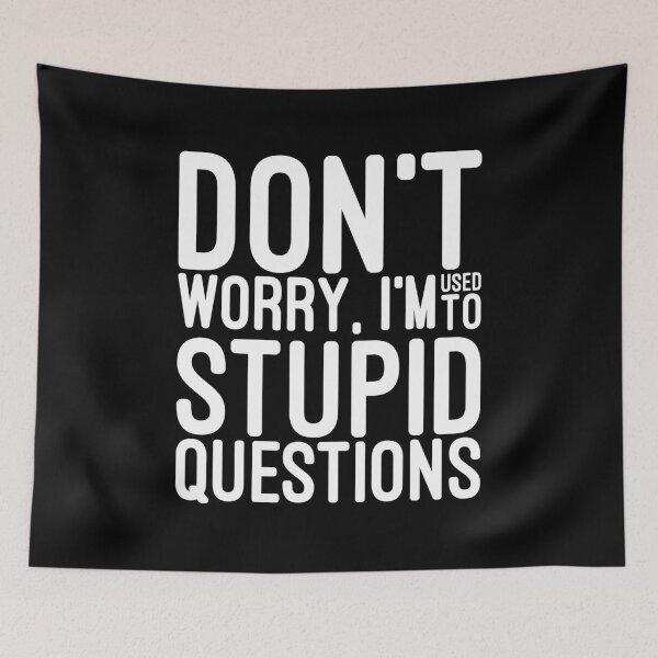 Item preview, Don't Worry, I'm Used To Stupid Questions - Funny Sayings designed and sold by texteestore.