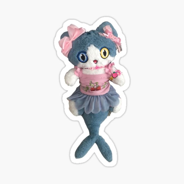 Cat Mer-Shark MR WOBBLES Kawaii Plushie Sticker