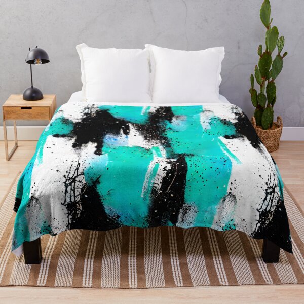 Item preview, Teal and Black Paint designed and sold by Poetic Patterns Studio.