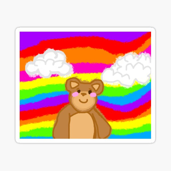 Rainbow Bear Sticker