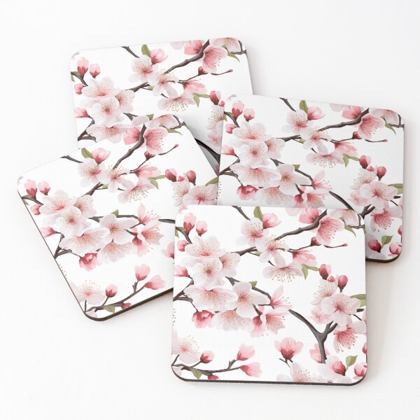 Item preview, Plum Blossom watercolour pattern designed and sold by SteveSlumberHut.