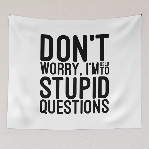 Item preview, Don't Worry, I'm Used To Stupid Questions - Funny Sayings designed and sold by texteestore.