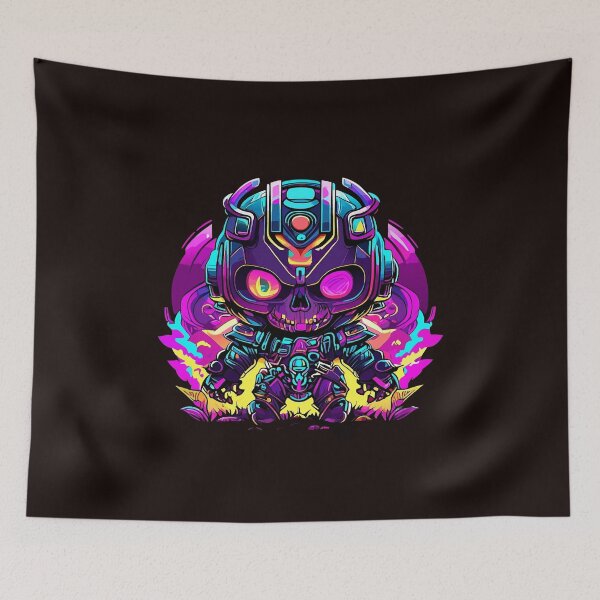 Item preview, Skull Robot Art: Melding Metal and Bones in Futuristic Splendor!  designed and sold by Watchara Aekcheen.