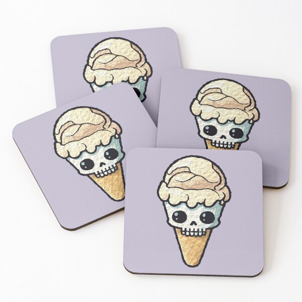 Item preview, skull ice cream cone designed and sold by harshu77.