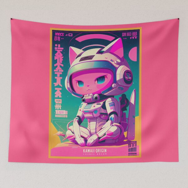 Item preview, Gato de anime vintage | Diseño de origen de anime retro de calidad | Chibi Kawaii Manga Anime Gato Arte designed and sold by AlNoah.