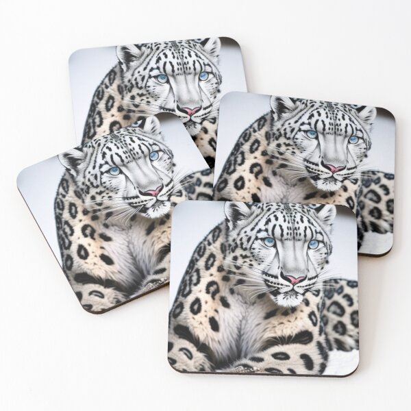 Item preview, Spying Snow Leopard  designed and sold by trenchbalence.