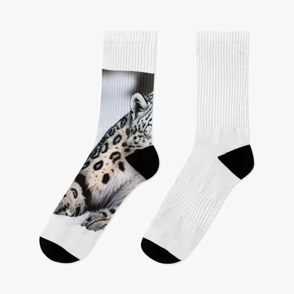 Item preview, Spying Snow Leopard  designed and sold by trenchbalence.