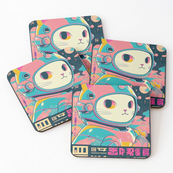 Item preview, Gato espacial de anime vintage | Diseño de origen de anime retro de calidad | Chibi Kawaii Manga Arte designed and sold by AlNoah.