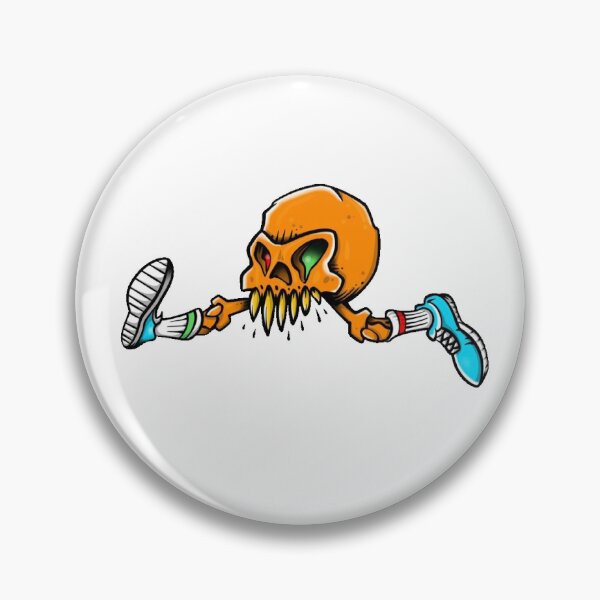 Item preview, Blazing Citrus Momentum: The Running Skull Design,funny skull,running skull, designed and sold by Gazo freeze  ★★★★★.