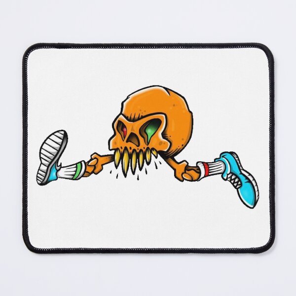 Item preview, Blazing Citrus Momentum: The Running Skull Design,funny skull,running skull, designed and sold by Gazo freeze ★★★★★.