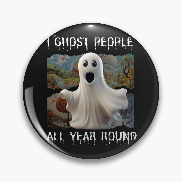 Item preview, I Ghost People All Year Round Funny Halloween Graphic designed and sold by MTJ-Mushrooms.
