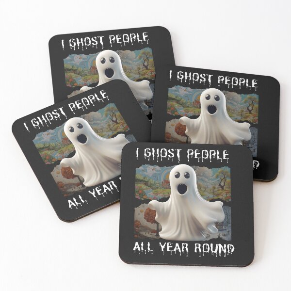 Item preview, I Ghost People All Year Round Funny Halloween Graphic designed and sold by MTJ-Mushrooms.