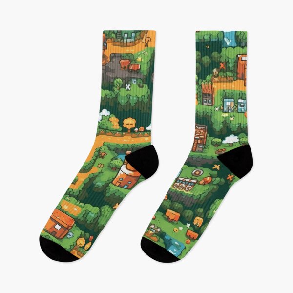 Item preview, Old School RPG Village Retro 90s Vintage Pixel Design designed and sold by AeonAcademy.