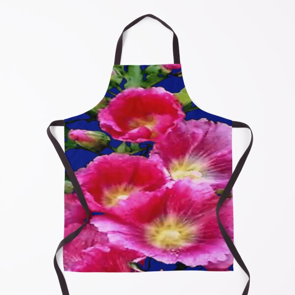 Item preview, ROSE PINK GARDEN HOLLYHOCK FLORALS ART designed and sold by sharlesart.