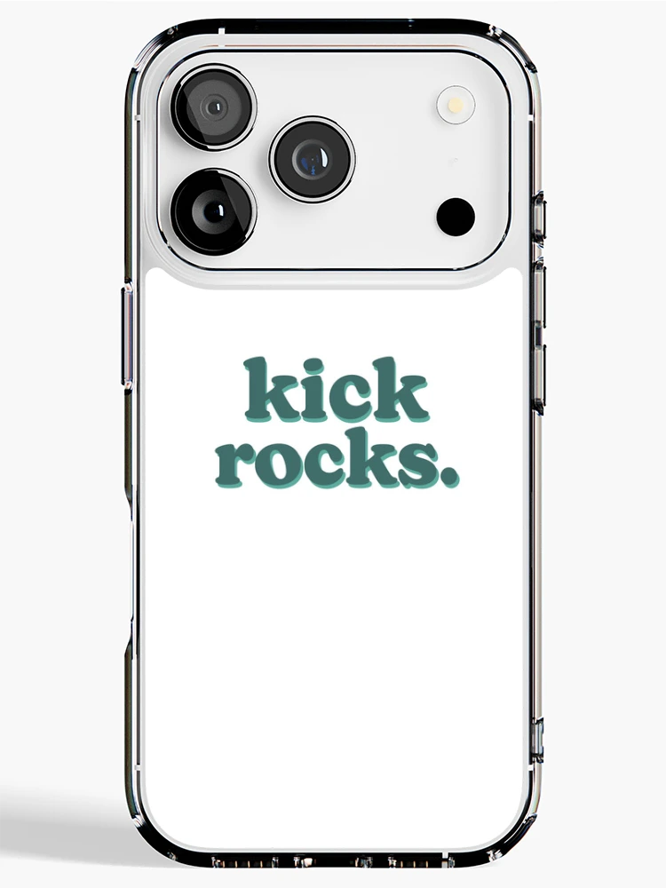Thumbnail 1 of 5, iPhone Case, Kick Rocks designed and sold by SycamoreDesigns.
