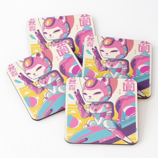Item preview, Gato espacial de anime vintage | Diseño de origen de anime retro de calidad | Chibi Kawaii Manga Arte designed and sold by AlNoah.