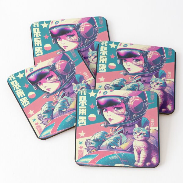 Item preview, Gato espacial de anime vintage | Diseño de origen de anime retro de calidad | Chibi Kawaii Manga Arte designed and sold by AlNoah.