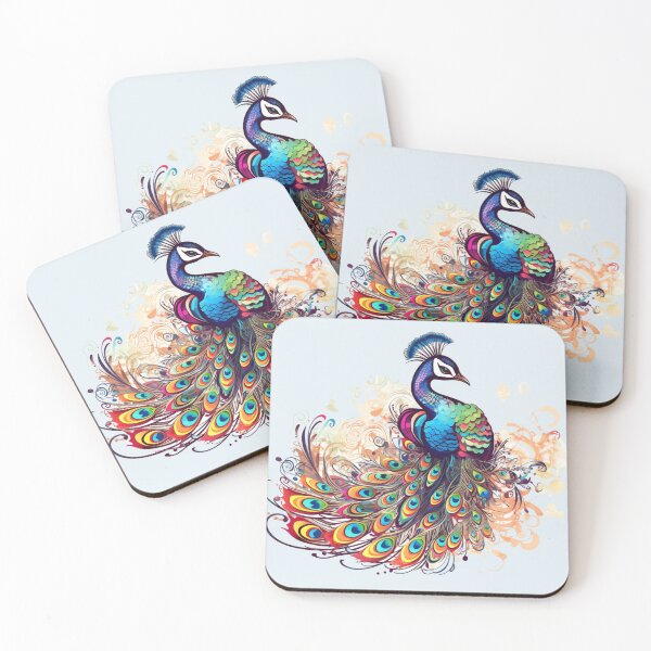 Item preview, Colorful peacock theme designed and sold by Okracha.