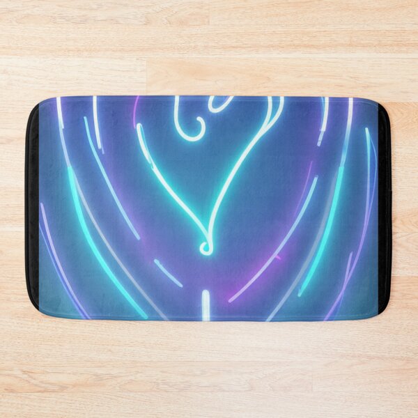 Item preview, Blue Neon Heart Shape Aesthetic designed and sold by Yellowriversss.
