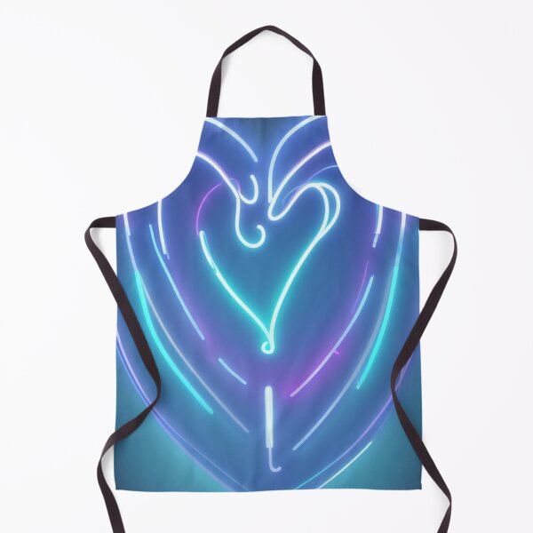 Item preview, Blue Neon Heart Shape Aesthetic designed and sold by Yellowriversss.