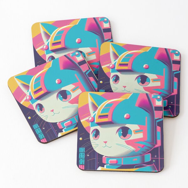 Item preview, Gato espacial de anime vintage | Diseño de origen de anime retro de calidad | Chibi Kawaii Manga Arte designed and sold by AlNoah.