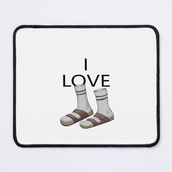 Item preview, Fashion Illustration: I LOVE Socks in Sandals. designed and sold by Kycia.