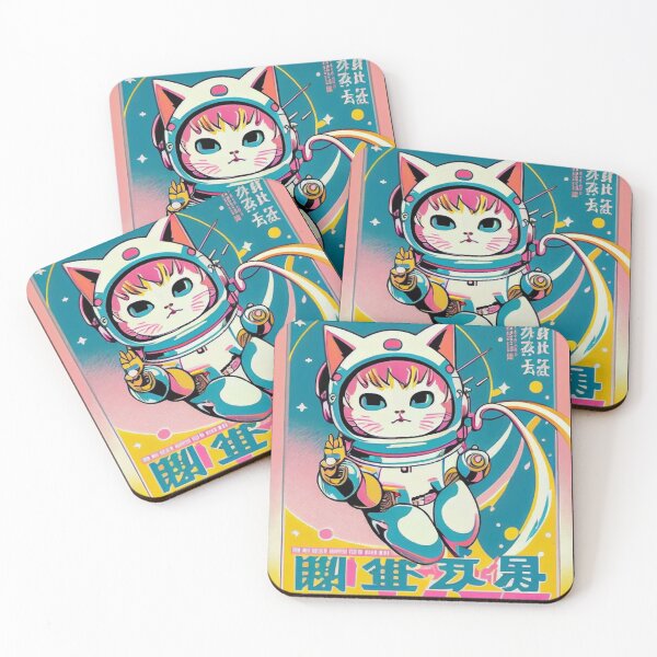 Item preview, Gato espacial de anime vintage | Diseño de origen de anime retro de calidad | Chibi Kawaii Manga Arte designed and sold by AlNoah.